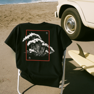 japanese wave t shirt